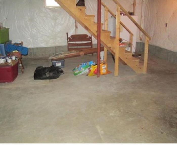 dry concrete basement floor