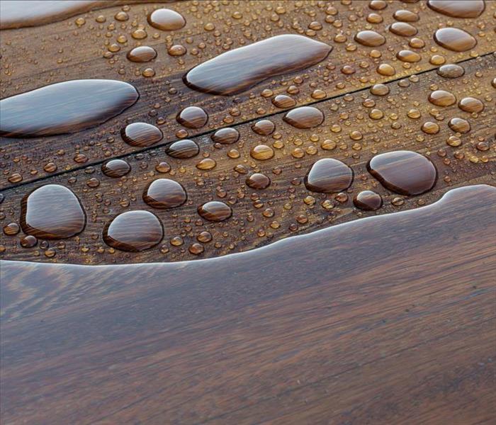 water on wood floor